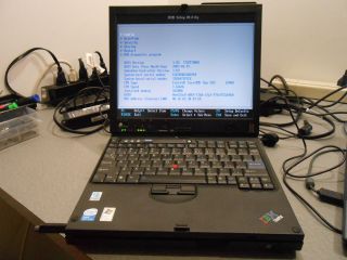 IBM ThinkPad X60 Tablet Core Duo 1 66GHz 1GB RAM