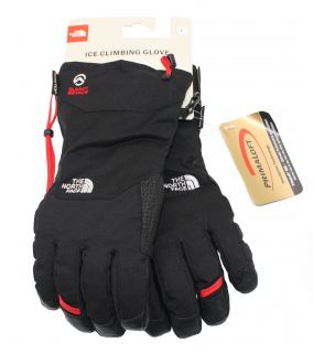 New The North Face Mens Ice Climbing Gore Tex Gloves Black Size Large