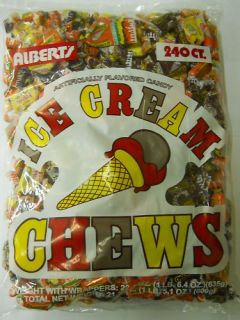 Alberts Ice Cream Chews Candy 240 Count Bag