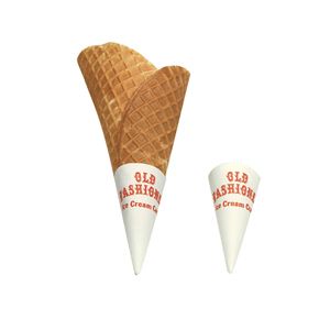 Ice Cream Waffle Cone Paper Jacket Cups 8261 Gold Medal 500 CS