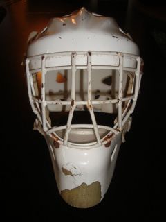 Vintage Fiberglass Ice Hockey Goalie Mask