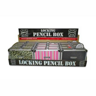 Locking Pencil Box 7 3 4x4 1 2x1 4 5 Assorted IDEVZ01191