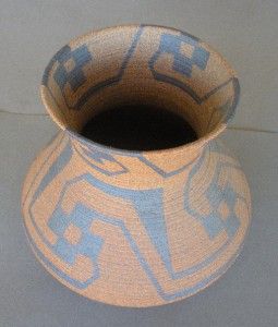 Ceramic Pima Indian Vase by David Salk 9 inches High