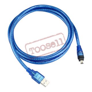 5ft USB to Firewire IEEE 1394 4 Pin Cable iLink Adapter