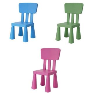New IKEA Children Kids Chairs Green Blue Pink