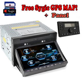Double 2 DIN In Dash GPS Car DVD Player CD Stereo TV Bluetooth USB SD