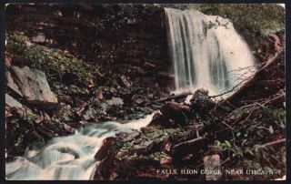 NY Utica Falls in Ilion Gorge 1914