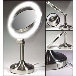 Zadro SLV410 1x 10x Dimmable Lighted Vanity Mirror