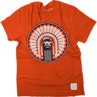 Illinois Fighting Illini Orange Vintage Chief Illiniwek Pride T Shirt
