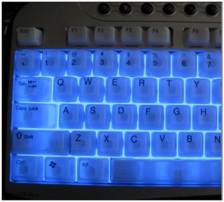  Illuminated Keyboard 17 Hot Keys Backlit Light PC Keyboard New