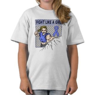 Stomach Cancer Fight Like A Girl Punch.png Tees 