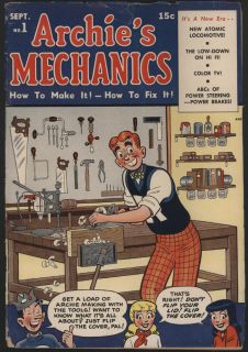 Archies Mechanics 1 1954 Archie Comics
