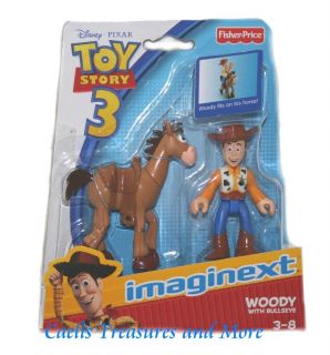 Fisher Price Imaginext Toy Story Woody w Bullseye New