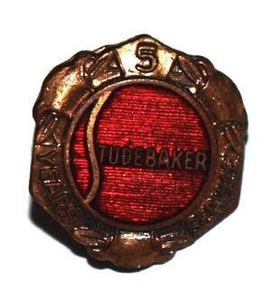 WOW RARE LOT OF 2 VINTAGE STUDEBAKER EMPLOYEE SERVICE PINS