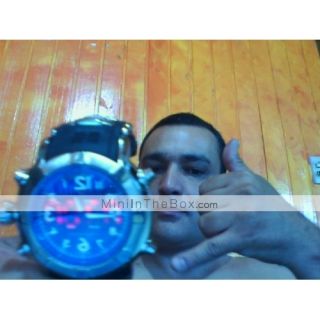 USD $ 15.99   Mens Silicone Analog Digital Multi Movement Wrist Watch