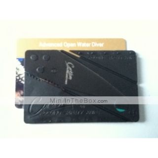 USD $ 6.99   Credit Card Shape Folding Knife (Black),