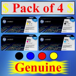 Brand New HP Color LaserJet 2550 2820 2840 Series Genuine Toner 4 Pack