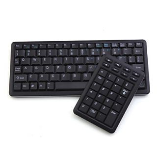 USD $ 39.29   Mini USB QWERTY Keyboard + Number Keypad (Black),