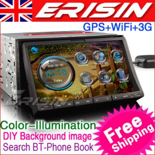 ES1006EN 7 2 DIN HD Touch Screen Car DVD USB SD Player GPS TV WiFi 3G