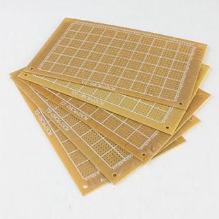 15cm Glass Fiber Prototyping PCB Universal Breadboard Yellow (5