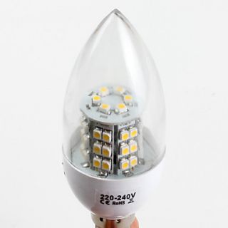 EUR € 5.23   e14 SMD 3528 48led 200lm 2.8W chaudes ampoules bougies