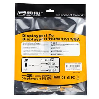  Male naar DVI Male Cable (15 cm), Gratis Verzending voor alle Gadgets