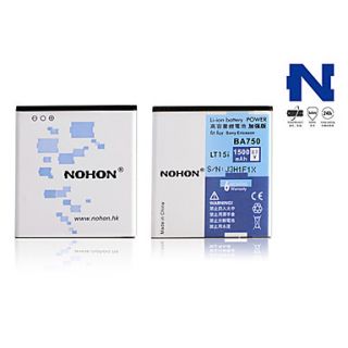 USD $ 17.99   NOHON 1500mAh 3.7v Replacement Battery for Sony Ericsson