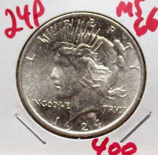 1924 P Peace Dollar in Mint State
