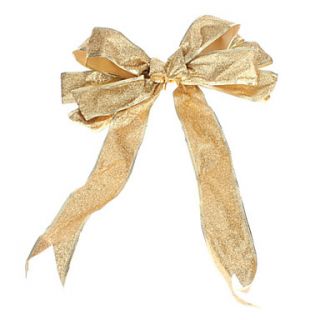 EUR € 17.65   36 centímetros 14 Tamanho Grande Ouro Sequin bowknot