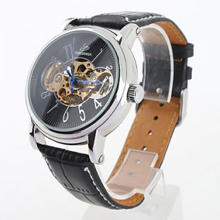 USD $ 17.99   Womens PU Analog Mechanical Wrist Watch 9352M (Assorted