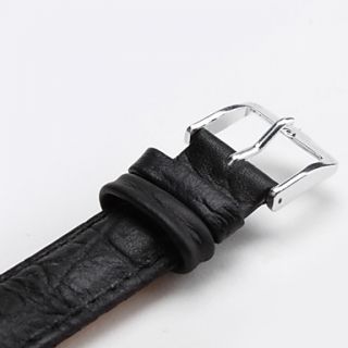 USD $ 2.89   Unisex Genuine Leather Watch Strap 18MM(Black),