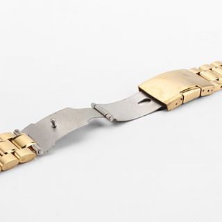USD $ 11.29   Unisex Stainless Steel Watch Band 24MM (Gold),