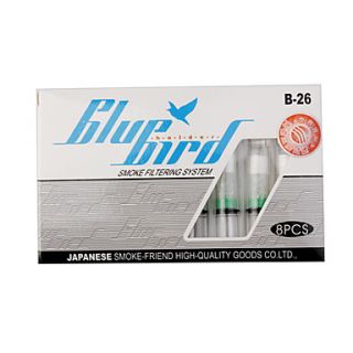 26 Blue Bird 8pcs cerâmica ponta de cigarro de alcatrão do fumo do