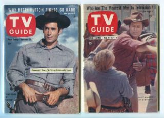 CHEYENNE Clint Walker 1959 TV GUIDE Magazine DR. MORGUS +1957 Bonus NO