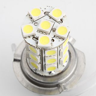 EUR € 5.05   H7 5050 SMD 27 ledede 1.44w 1300ma hvidt lys pære til