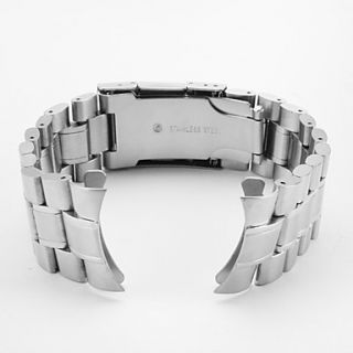 USD $ 9.29   Unisex Stainless Steel Watch Band 24MM (Silver),