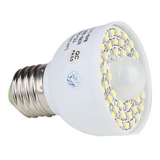 sensor infravermelho e27 3.5W 300lm 6000 6500k branco natural lâmpada