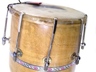 New Authentic banjira Indian Dholak Mango Wood Drum Bolt Tuned Dhol
