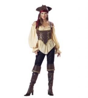 Rustic Pirate Lady Designer Costume Adult Med Costume