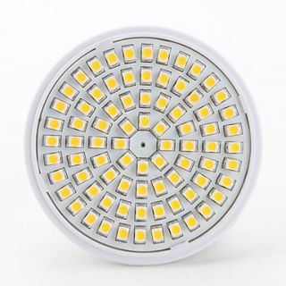 E27 3W 80x3528 SMD 270lm 2800 3200K varm hvit lys LED mais pære (230v