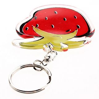 EUR € 1.28   Mooie Strawberry Acryl Sleutelhanger, Gratis Verzending