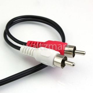 inch 3 5mm Stereo Jack Female to 2 RCA Male Audio Cable Y Splitter