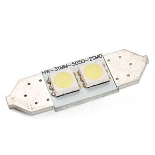 EUR € 2.75   31mm 2 * 5050 SMD CANbus witte led auto verkeerslichten