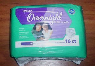  KROGERS Unisex OVERNIGHT Adult DIAPERS Incontinence Aids SMALL MEDIUM