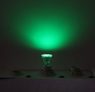 EUR € 4.59   MR11 verde spotlight 14 led (34mm, 1W, 110 220v), Frete