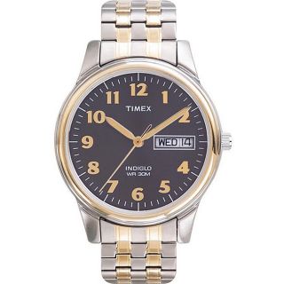  Mens Easy Reader 2 Tone Expansion Watch, Indiglo, Day/Date, T2N093