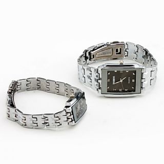 USD $ 12.34   Pair of Alloy Analog Quartz Couple’s Watches (Silver