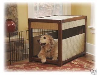 Mr Herzhers Small Indoor Dog House Wicker Pet Crate