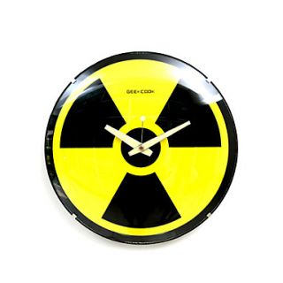 EUR € 39.00   signo nuclear radiación vidrio analógico reloj de