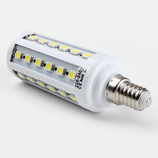 E14 SMD 5050 44led 500lm 7.5W naturais brancas lâmpadas de milho (220